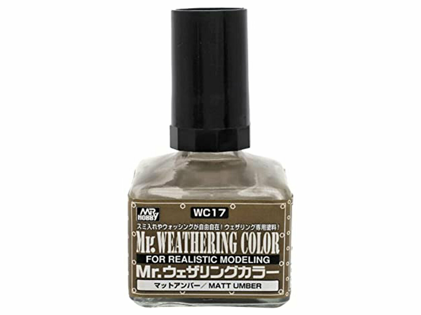 MR.HOBBY Mr.Weathering Color Matt Umber Матовая умбра, Смывка для везеринга, 40 мл