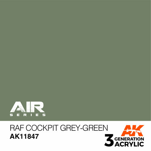 AK11847 Краска акриловая 3Gen RAF Cockpit Grey-Green