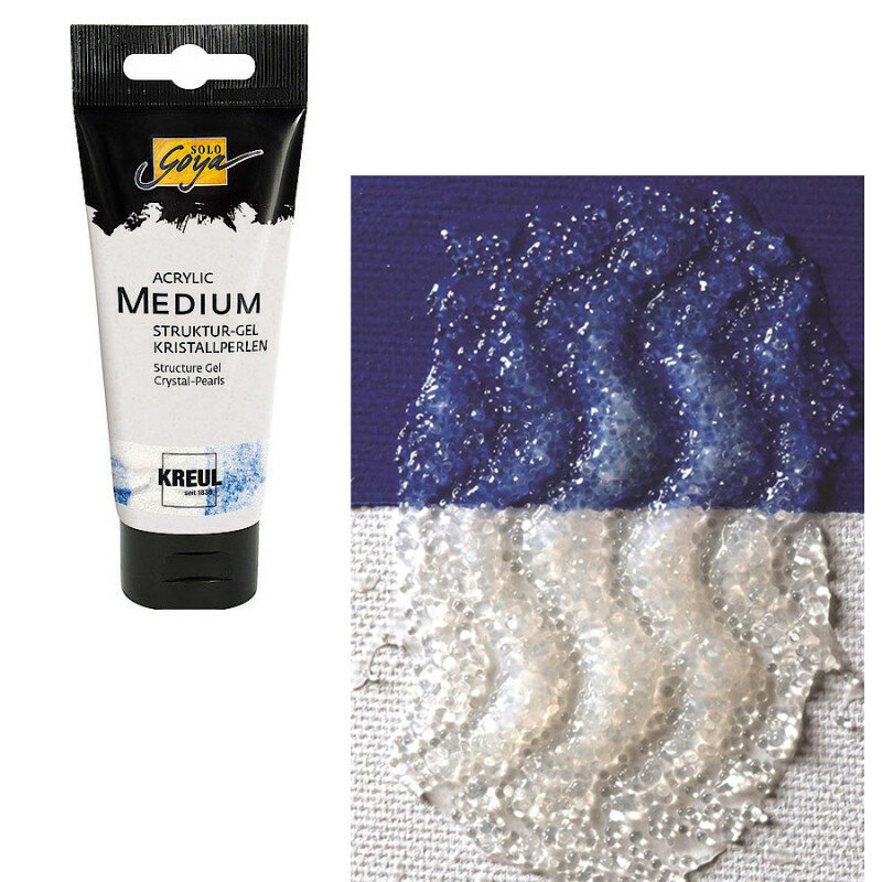 фото Акриловый структурный гель"SOLO GOYA" хрустальный,100 мл