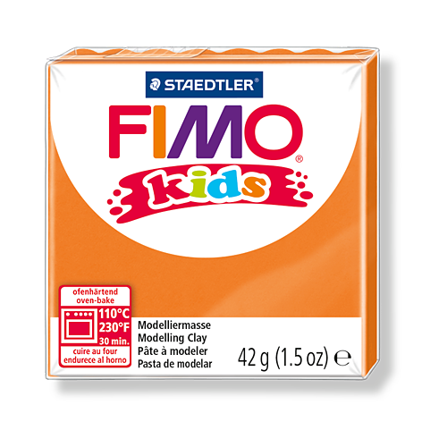 Полимерная глина для детей FIMO kids 4 (оранжевый) 42г