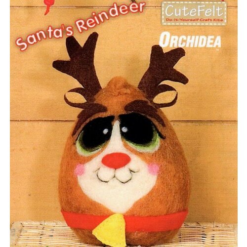 Santa's Reindeer #4215 Orchidea Набор - валяние 8 x 12 см набор для валяния лёвушка для творчества для рукоделия игрушка своими руками набор для фелтинга фелтинг рукоделие