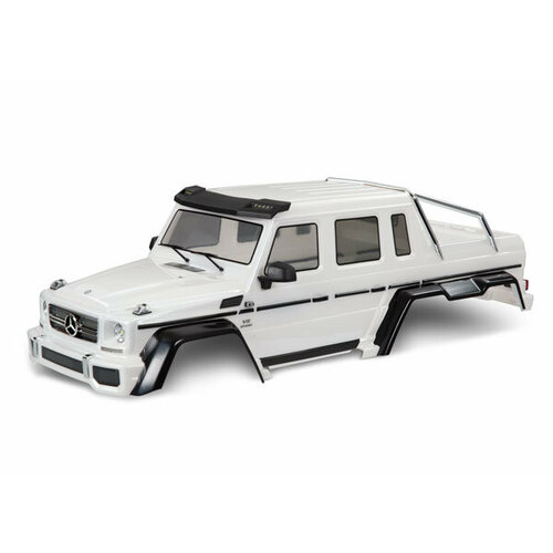 Аксессуары TRAXXAS запчасти Body, Mercedes-Benz® G 63®, complete (pearl white) (includes grille, side mirrors, door handles, & windshield wipers)