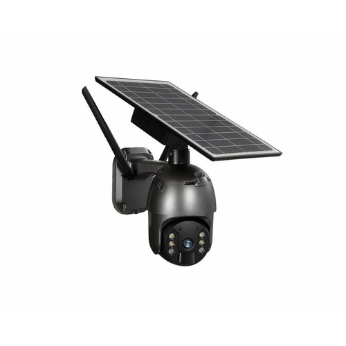 Уличная 2MP автономная поворотная 4G камера с солнечной батареей Link Solar S12-4GS (Black) (W3950RU) (двусторонняя связь, поворотный механизм) 4g камера link solar model s5 4gs i36639aps с солнечной батареей автономная камера
