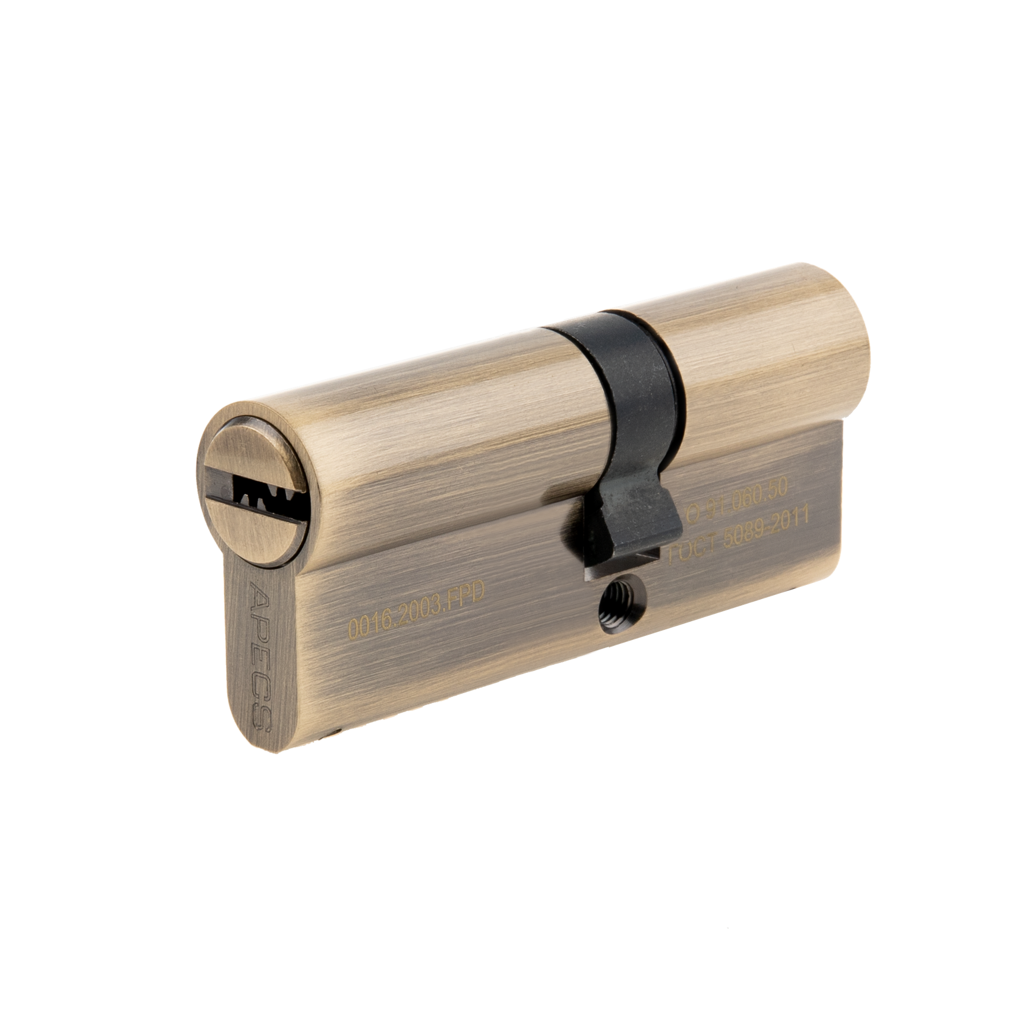 Цилиндровые механизмы Apecs Pro LM-80(35/45)-AB 80 мм ключ/ключ цвет бронза