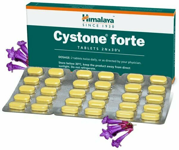 Цистон Форте Хималая (Cystone Forte) Для лечения мочеполовой системы, выводит камни из почек, 60 таб.