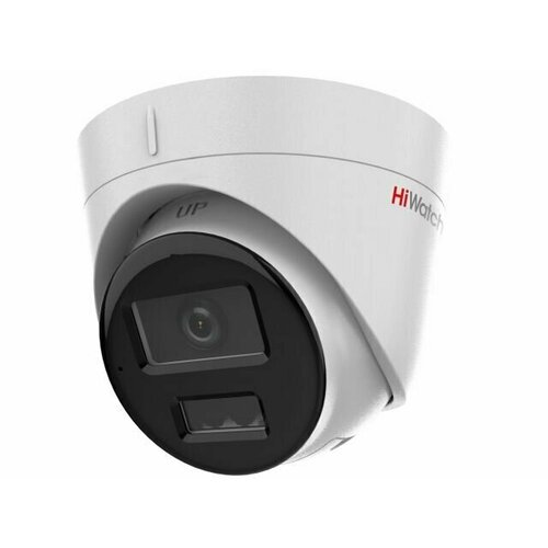 4мп ip камера с микрофоном и sd картой hiwatch ds i450m c 2 8mm гибридная подсветка Купольная IP-камера видеонаблюдения HiWatch DS-I453M(C)(4mm)