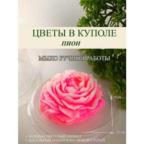 Мыло/Пион/Мини букет в куполе