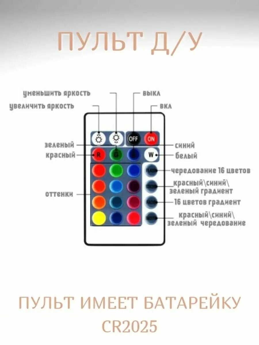 Ночник луна с 3D эффектом, диаметр 13 см, с пультом ДУ - фотография № 4