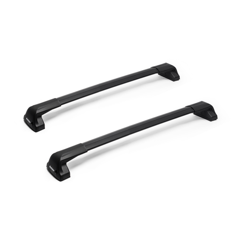 Багажник на крышу Rollster Mercury с черными аэро дугами на Фиат Добло 2010-2023, штатные места, арт: Rol.0278