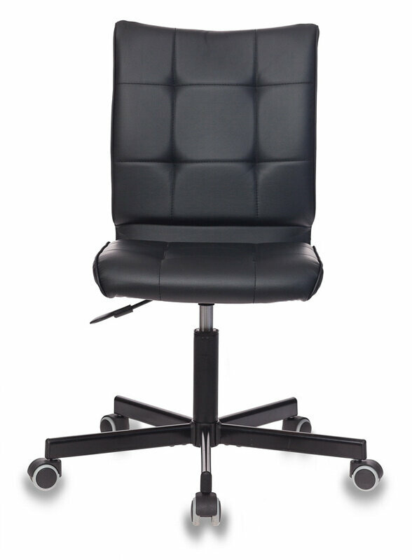 Кресло CH-330M черный Leather Black искусственная кожа крестовина металл черный / Офисное кресло для оператора, персонала, сотрудника, для дома