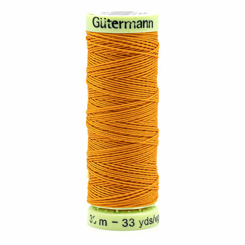 фото Нитки швейные top stitch 30/30 м для декоративной отстрочки, 100% полиэстер, gutermann 744506 (350 светло-оранжевый), 5 шт