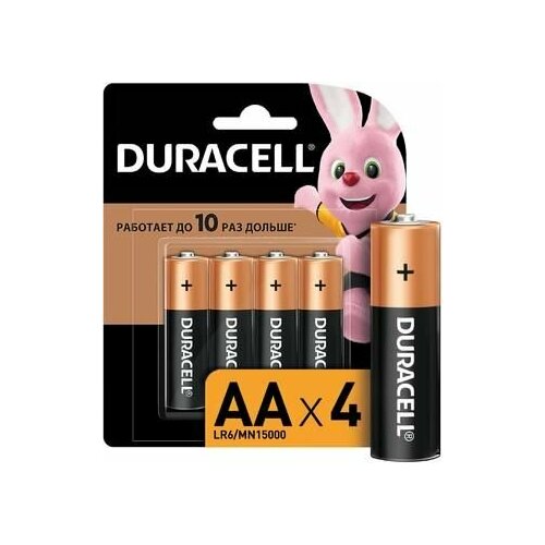 AA Батарейка Duracell Basic CN LR6-4BL MN1500 батарея duracell basic lr6 6bl mn1500 aa 6шт