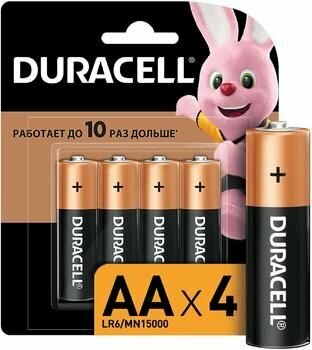 AA Батарейка Duracell Basic CN LR6-4BL MN1500