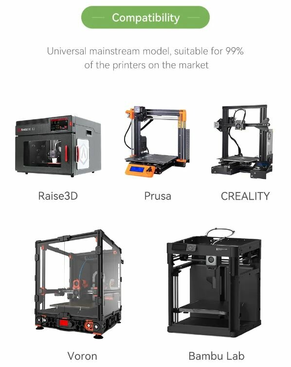 Филамент ESUN ABS пластик для 3D принтера 1.75мм, серый 1 кг.