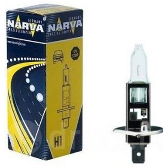 Лампа автомобильная Narva Range Power H1 55W P14.5s+30% 12V, 1шт, 483303000