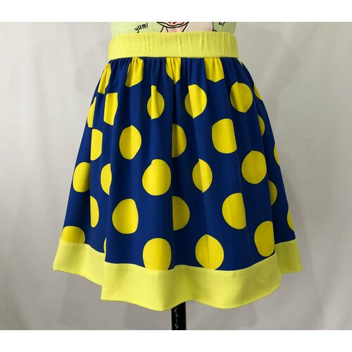 фото Юбка, размер 32, синий, желтый бренда нет