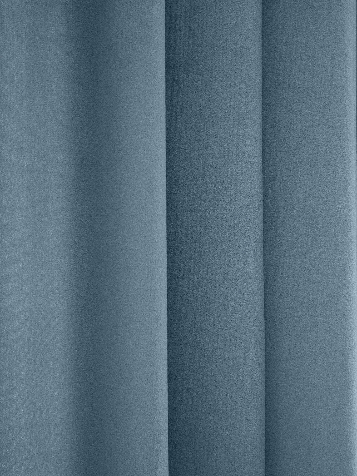 Штора-портьера Linen Way "Бархат" серо-голубой, непрозрачная, крепление лентой, 230 см x 280 см — фото 1