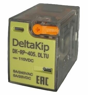 Промежуточное реле DELTA-KIP DK-RP 405. DLTU 4 конт 110V DC (2 шт)