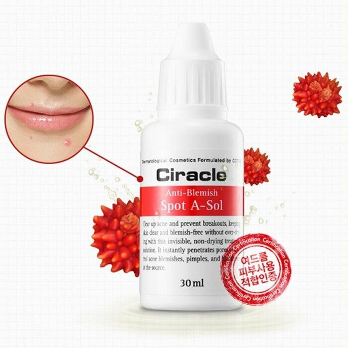 Средство точечное от акне Ciracle Anti-blemish Spot A Sol 30мл - фото №10