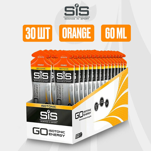 (30ШТ) SiS Energy Gel Изотоник 60мл Апельсин 9шт sis energy gel изотоник 60мл апельсин