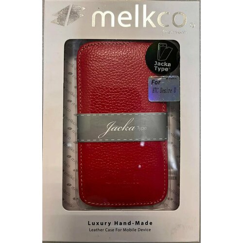 Защитный чехол флип-кейс для телефона HTC Desire U, T327w, кожа, цвет красный, фирма Melkco, Jacka Type кожаный чехол для lg g3 d855 melkco premium leather case jacka type red lc