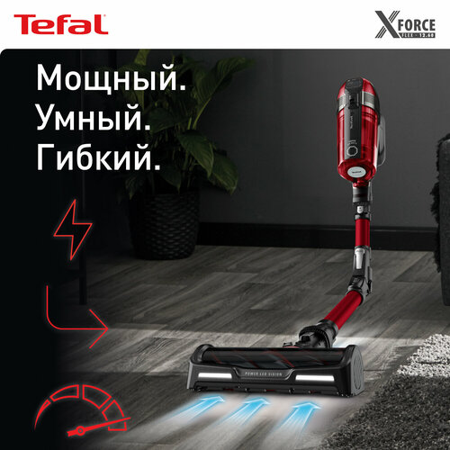 пылесос tefal 12 60 ty98a9wo красный черный Пылесос Tefal 12.60 TY98A9WO RU, красный/черный