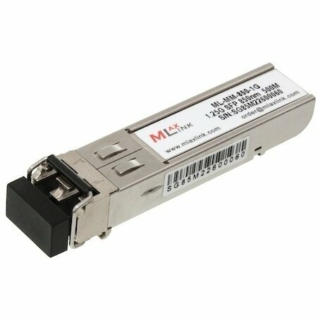 Трансивер MlaxLink ML-MM-850-1G SFP оптический многомодовый, 1.25 Гб/с, 0.5 км, 850 нм, 2xLC