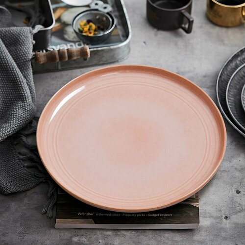Набор посуды Stoneware тарелки обеденные 27 см 4 шт, красный
