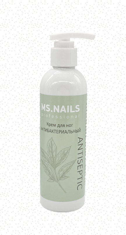 MS NAILS Крем для ног с антибактериальным эффектом 250мл, 604-401