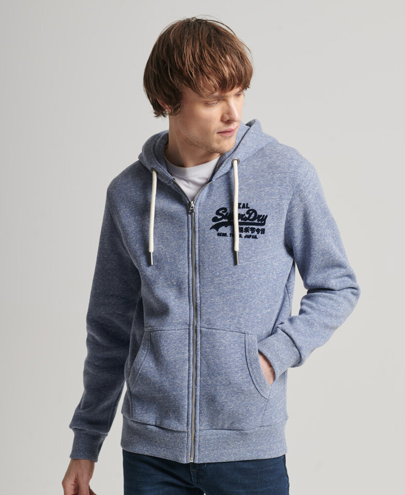 Худи на молнии ; М ; VINTAGE VL TONAL ZIP HOOD ; Цвет 8TI Carnaby Blue Snowy ; Размер 3XL