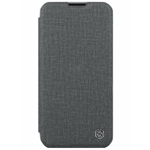 Nillkin для iPhone 15 Pro чехол QIN Pro (Cloth) Booktype Classical Grey