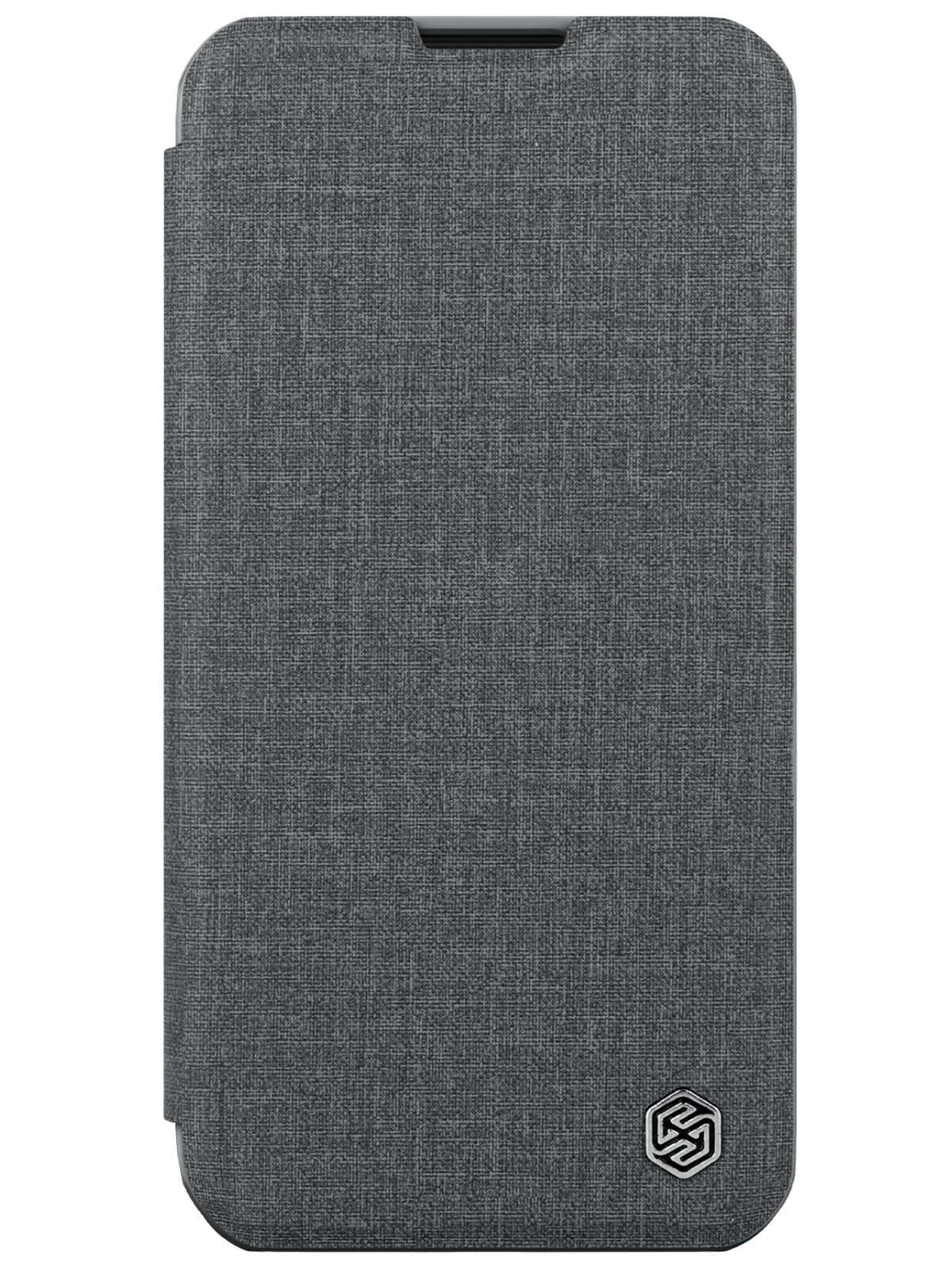 Nillkin для iPhone 15 Pro Max чехол QIN Pro (Cloth) Booktype Classical Grey