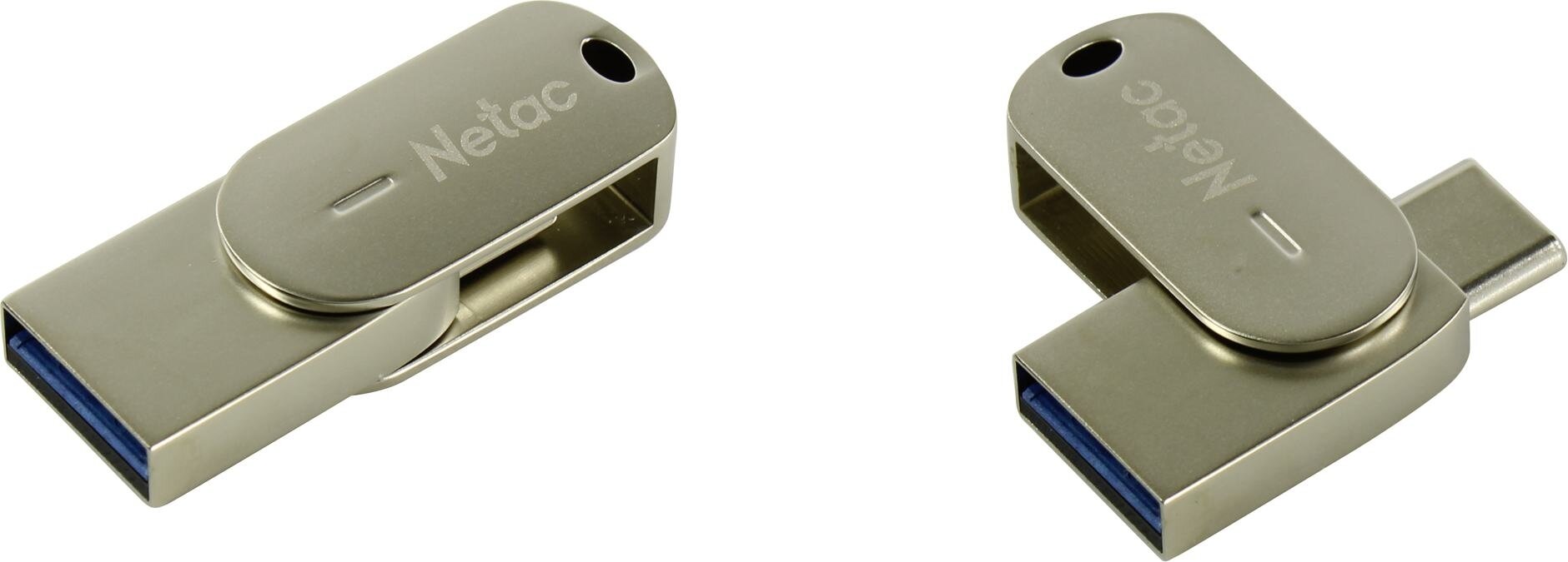 Флешка Netac U785С, 64Gb, USB 3.0/USB Type-C, Серебристый NT03U785C-064G-30PN - фото №16