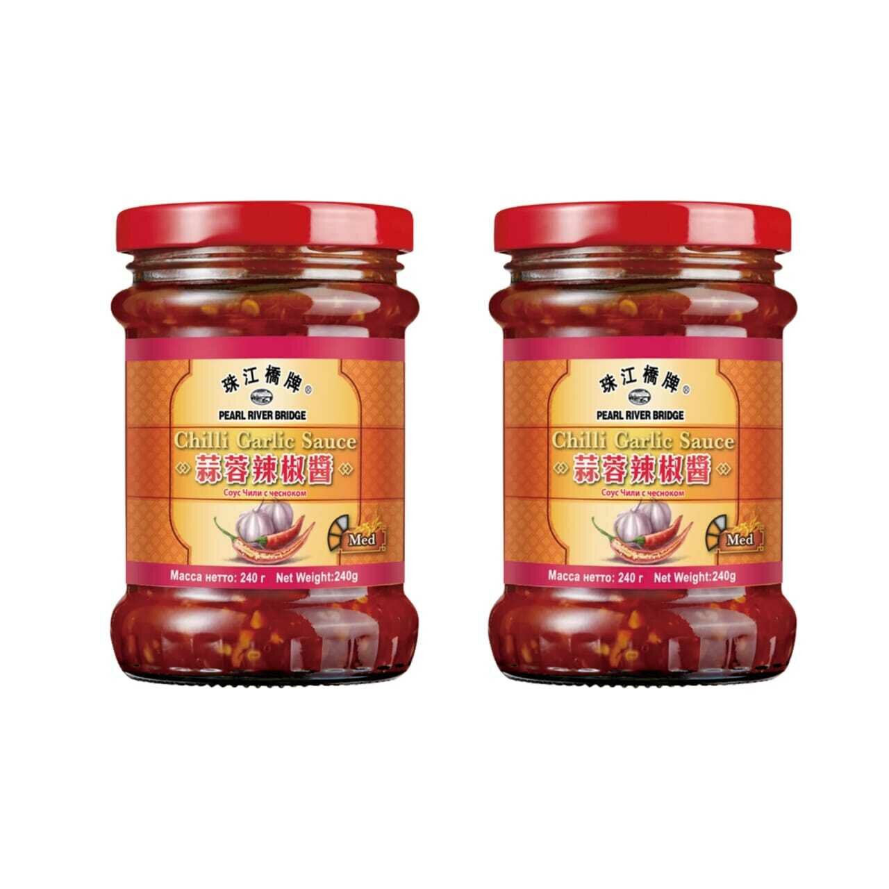 Соус Pearl River Bridge Chili garlic, 240 г, 2 шт