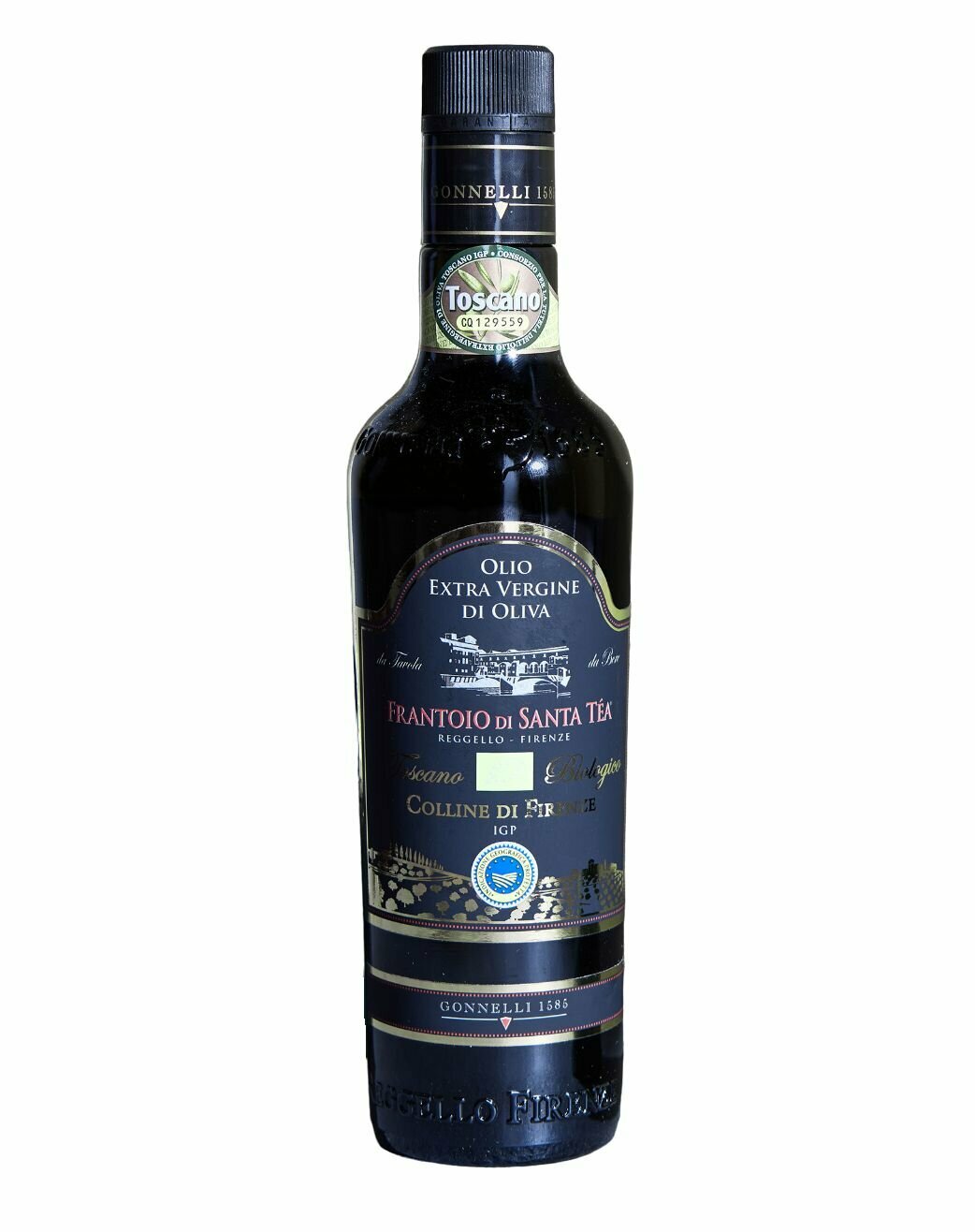 Оливковое масло GONNELLI 1585 IGP TOSCANO COLLINE DI FIRENZE Extra Virgin нерафинированное высшего качества, 0,5 л, кислотность 0,1