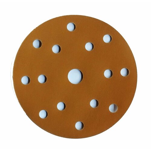 Абразивный шлифовальный круг на бумажной основе VX-Gold под липучку, 150 мм, зернистость P320, 15 отверстий. Набор из 3 штук
