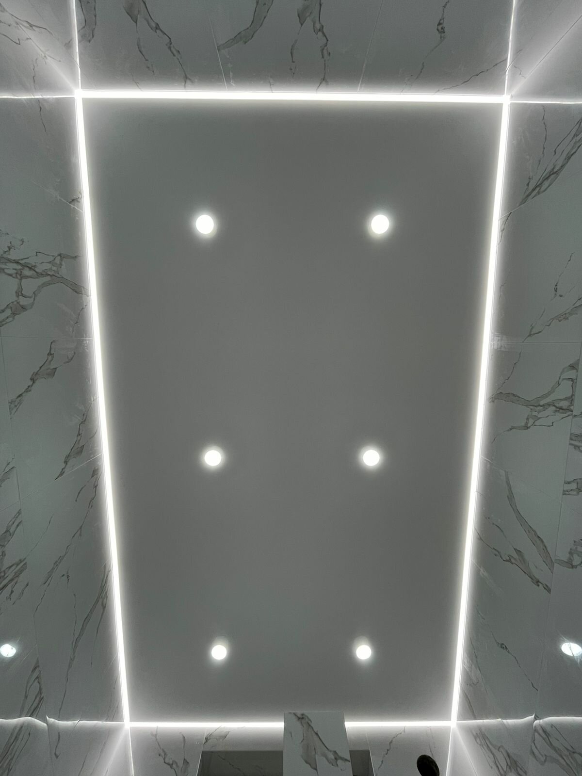 Встраиваемый светильник, спот под лампу gx53 для натяжного потолка - фотография № 2