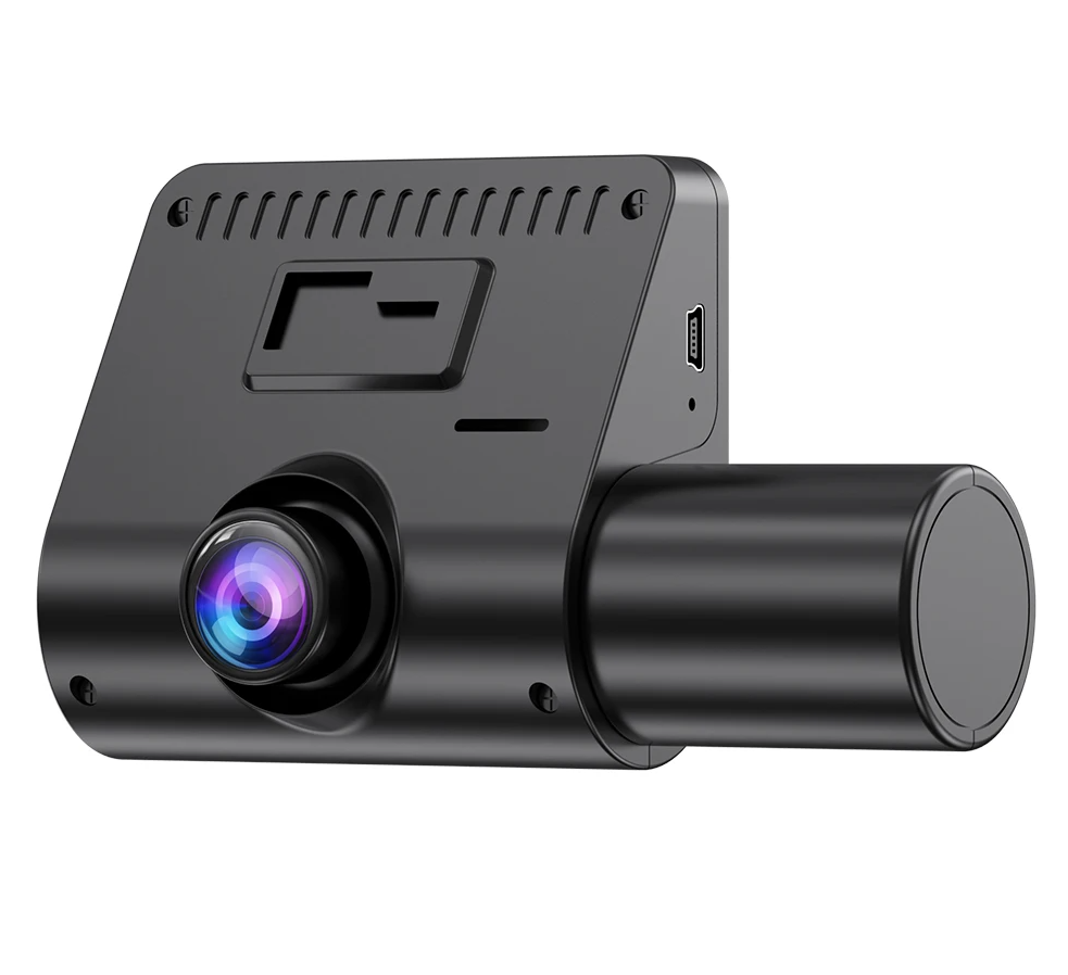 Автомобильный видеорегистратор с двумя основными объективами и камерой заднего вида для парковки / Full HD 1080P / G-Sensor / LCD дисплей / 3 камеры