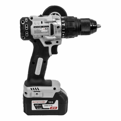 BORT Бесщеточная аккумуляторная ударная дрель-шуруповерт ИНТЕРСКОЛ ДАУ-1318В 80 без АКБ и ЗУ кейс 832000₽