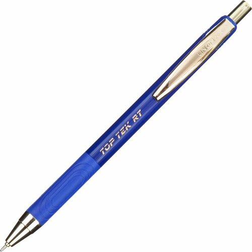 Ручка шариковая автоматическая Unimax Top Tek RT Gold DC (0.8мм, синий цвет чернил, масляная основа) 1шт.