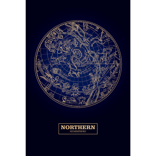 Картина на стекле «Зодиак Север» 40x60 см