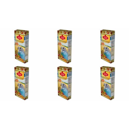 Родные корма лакомые палочки для попугаев с фруктами ,45 г,2 шт,6 упаковок