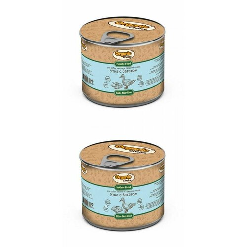 Organic Сhoice консервы для собак мелких и средних пород утка с бататом 240 г, 2 шт.