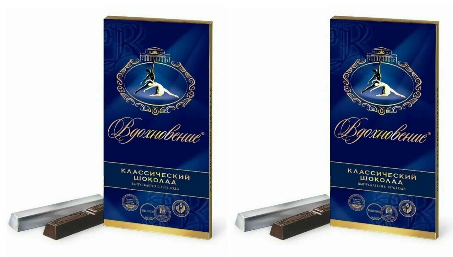 Бабаевский Шоколад Вдохновение классический, 100 г, 2 шт