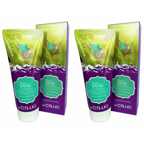 Пенка для умывания Dr Cellio, G70 Moisture Snail Foam Cleansing, 2шт