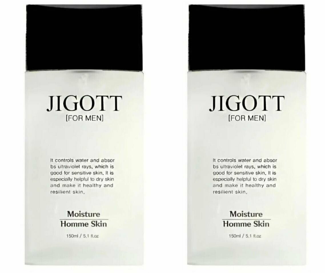 JIGOTT Тоник для мужской кожи лица MOISTURE HOMME SKIN 150мл - 2 штуки