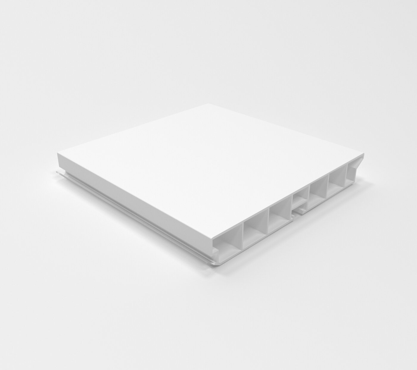 фото Цоколь кухонный ПВХ Н-100 Т2, белый глянец (1,8м1шт,2заг,6кл,1соед90г)