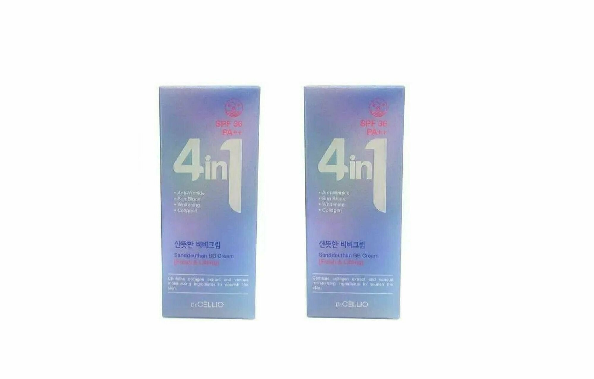 Dr.CELLIO Крем ББ для лица 4 in 1 sandeunhan BB cream, 50 мл, 2 шт