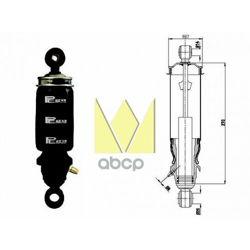 Пневмоамортизатор Кабины Hcv PEGA арт. P202102RA