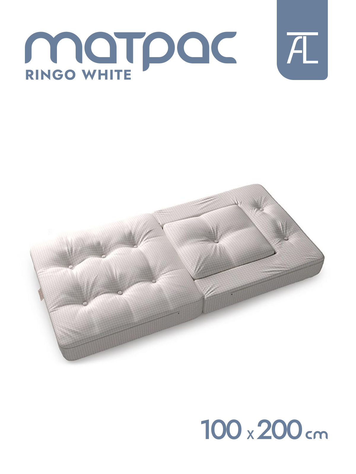 Кресло-кровать Mr.Mattress Ringo white, 100х200 см